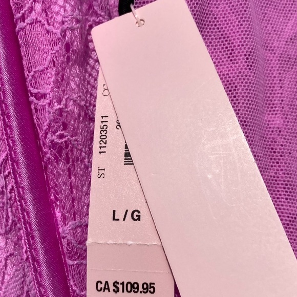 Victoria's Secret Corset Size L Gold Chain Straps adjustable Back Closure Pink - Picture 6 of 9